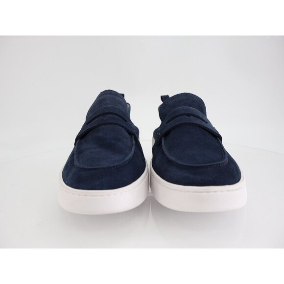 Vionic Dark Blue Suede Loafers with White Sole - Picture 2 of 12
